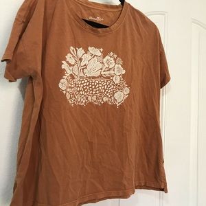 Anthropologie blooming print t-shirt